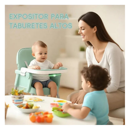 Silla Comedor Bebe Alta Plegable Portatil 3 En 1 Alturas