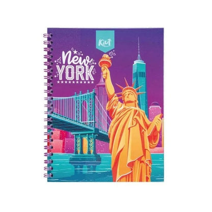 Cuaderno Argollado Cuadriculado Kiut 80 Hojas Durabook Norma