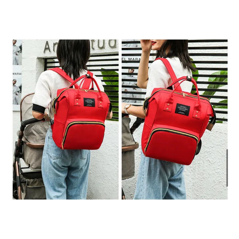 Pañalera Multinfuncional Bebe Mochila Morral Bolso 6 Colores