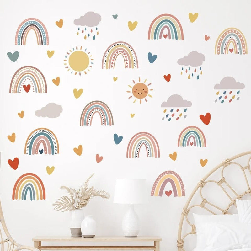 Sticker Vinilos Decorativos Adhesivo Infantil Bebe Arcoiris
