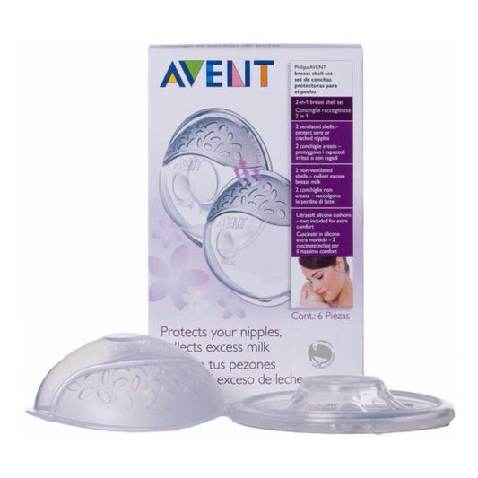Conchas Copas Pezoneras Recolectoras Protectores Leche Avent