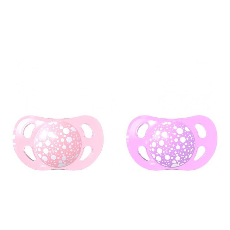 Twistshake Chupos Entretención X2 Unidades Bebe 0-6m Rosa