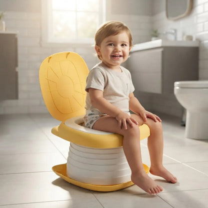 Vasenilla Orinal Portátil Plegable Viaje Dispensador Niños Amarillo