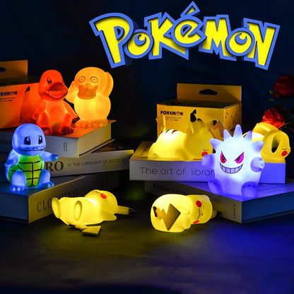 Lámpara Pokemon Pikachu Luz Led Cálida Decoración Niños X1