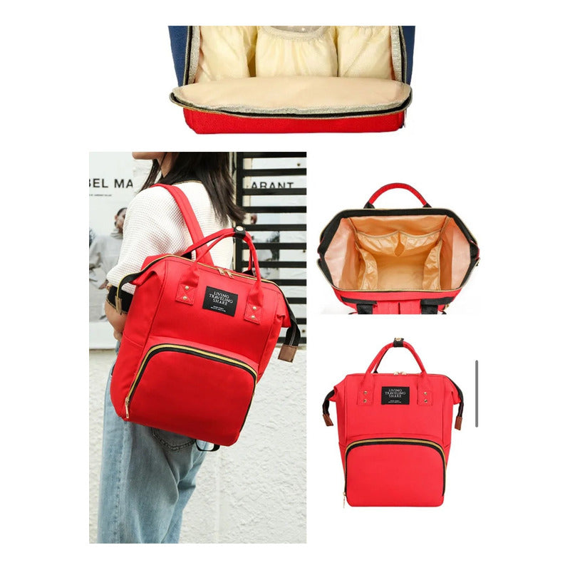 Pañalera Multinfuncional Bebe Mochila Morral Bolso 6 Colores
