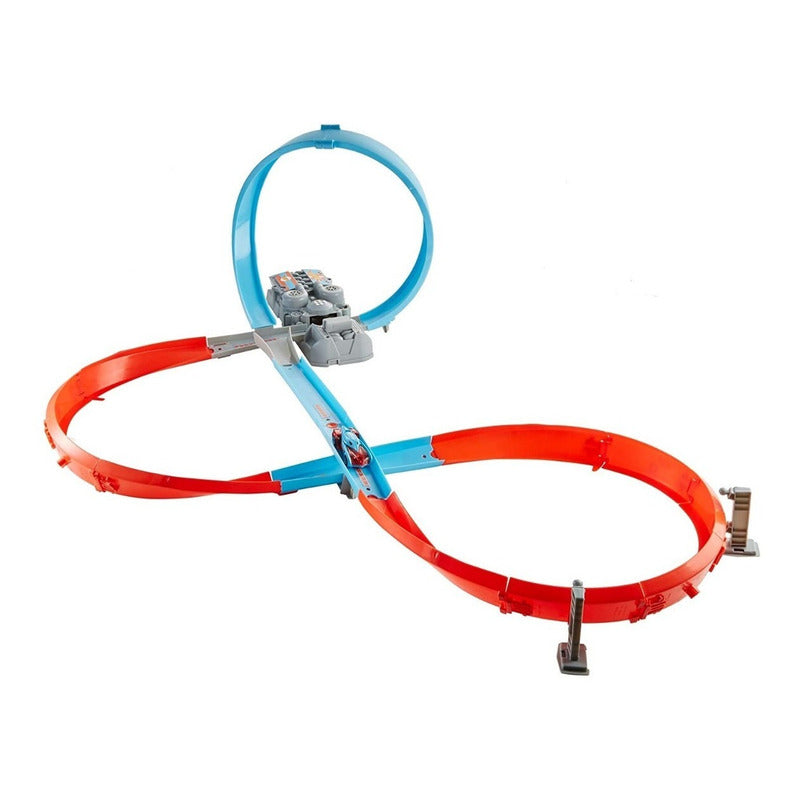 Pista Auto Hot Wheels Circuito En 8 Con Acelerador Impulsado