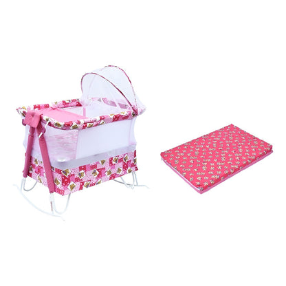 Corral Cuna Bebe Doble Nivel Cambiador Toldillo + Colchoneta