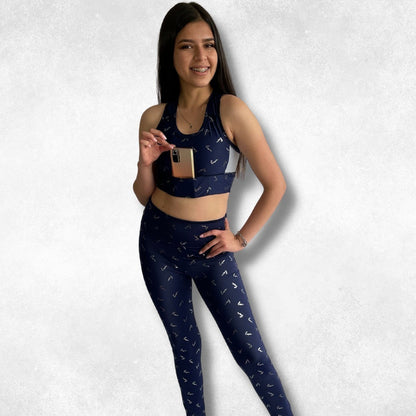 Conjunto Deportivo 2 Piezas Lycra Dama Mujer Varios Colores