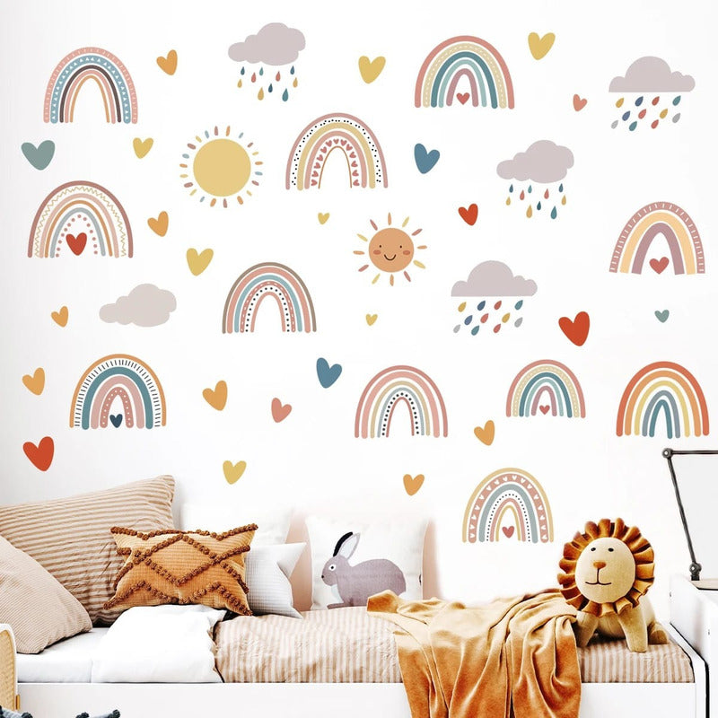 Sticker Vinilos Decorativos Adhesivo Infantil Bebe Arcoiris
