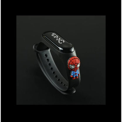 Reloj Digital Banda Silicona Para Niños Super Heroes