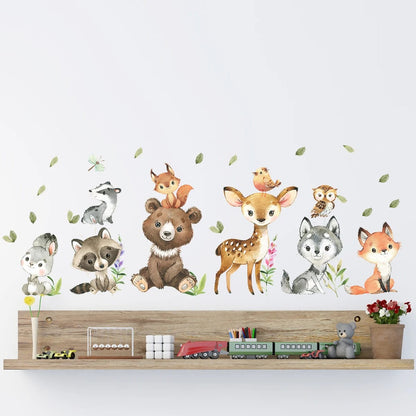 Sticker Vinil Decorativos Adhesivo Infantil Bebe Animalitos