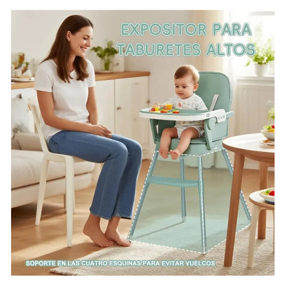 Silla Comedor Bebe Alta Plegable Portatil 3 En 1 Alturas