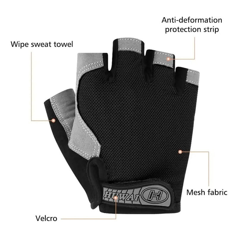Guantes Gimnasio Bicicleta Antiresvalantes Ejercicio Gym