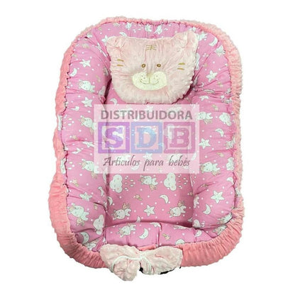Cojín Nido De Bebé Algodón Estampado Antialérgico Acolchado