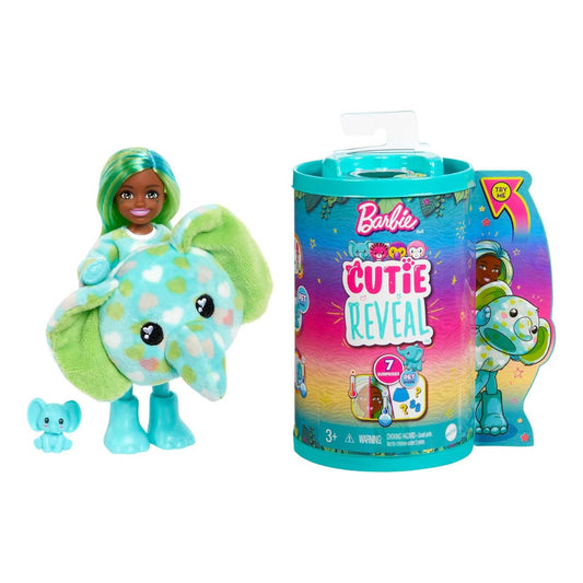 Muñeca Barbie Chelsea Cutie Reveal Jungle Series Elefante