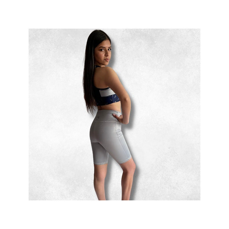 Conjunto Deportivo 2 Piezas Lycra Biker Mujer Varios Colores