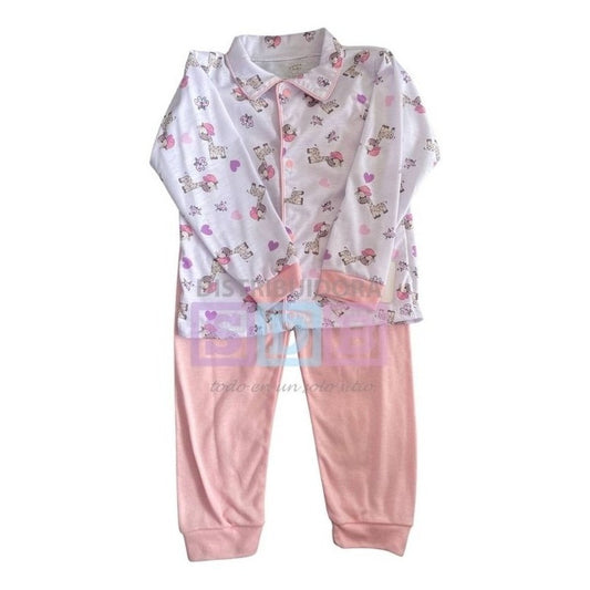 Pijama Para Bebe Niño Niña Varios Colores 2 Pzas Suave