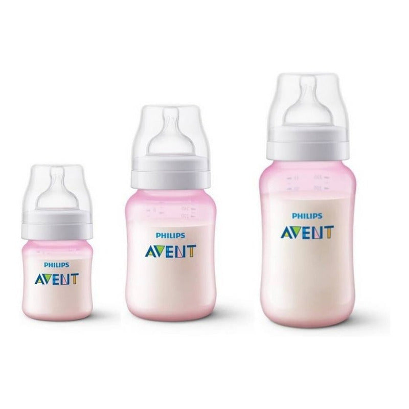 Set Teteros Anticolicos Avent Classic 11oz + 9oz + 4oz
