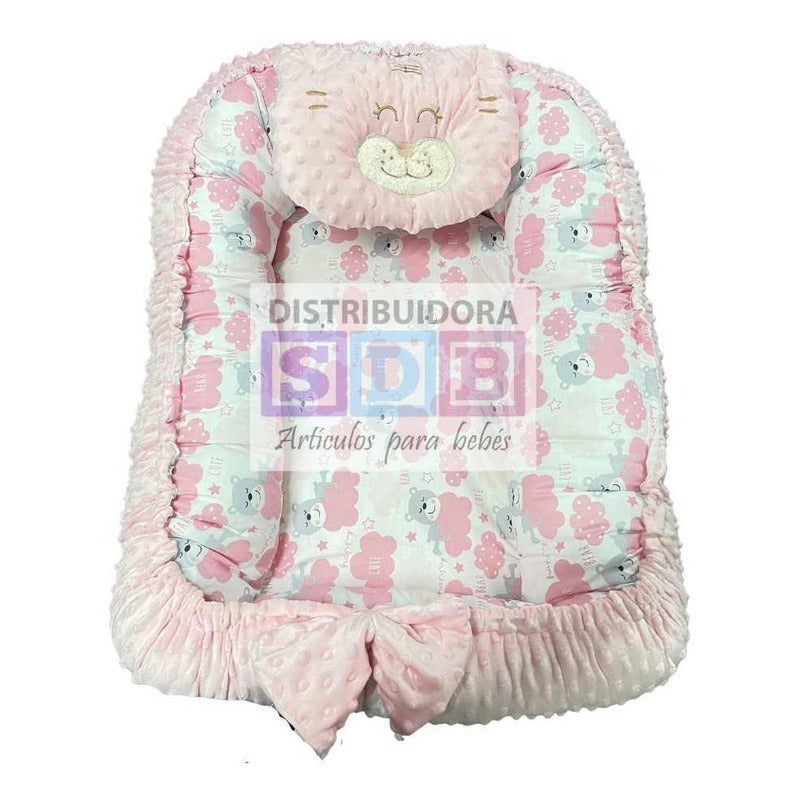 Cojín Nido De Bebé Algodón Estampado Antialérgico Acolchado
