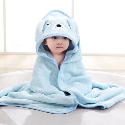 Toalla Manta Cobija Bebe Niños Suave Con Capota Multiusos