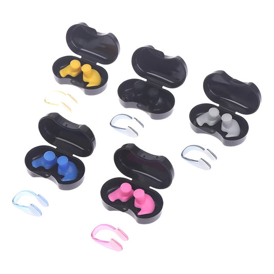 Tapon Oido + Clip + Estuche Natación Impermeables Dormir