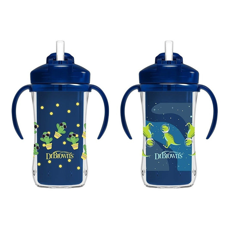 Vaso Pitillo Entrenador Térmico Antiderrame Dr Brown 10oz
