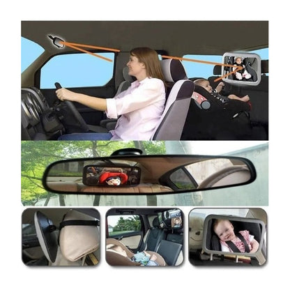 Espejo Retrovisor Para Bebés 360 Vehículo Carro Monitor
