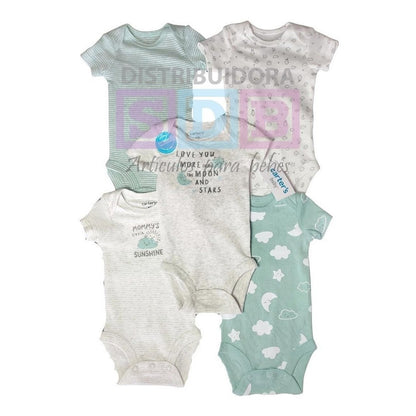 Set 5 Bodys Bodies Carters Bebé Niño Niña Mamelucos