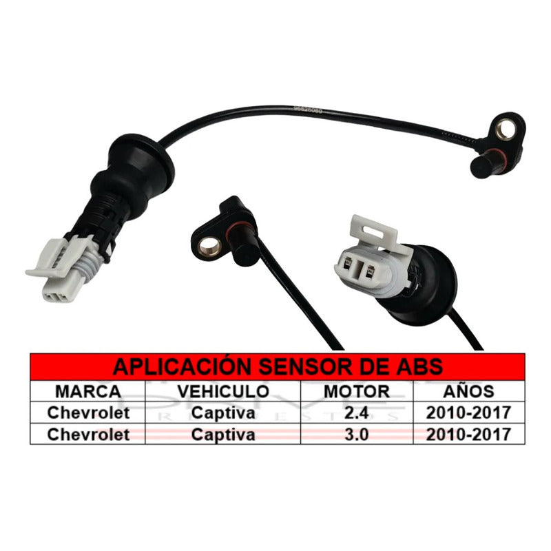 Sensor Velocidad Abs Bocin Rueda Trasera Chevrolet Captiva