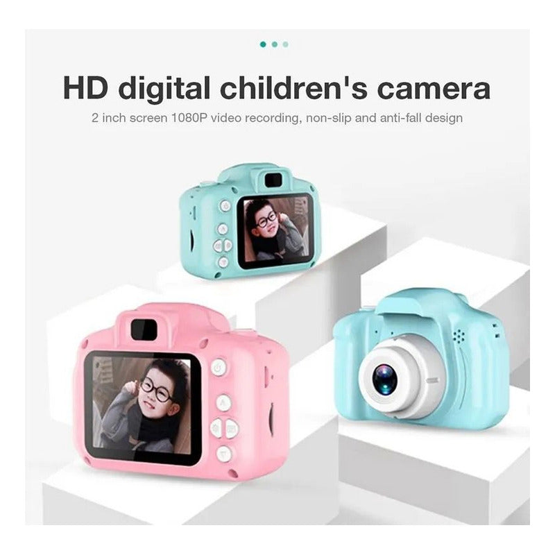 Mini Cámara Digital Infantil Para Niños Niñas Fotos Videos