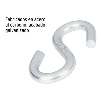 Gancho S Diámetro 5/16 8mm 75 Kg Acero Al Carbono