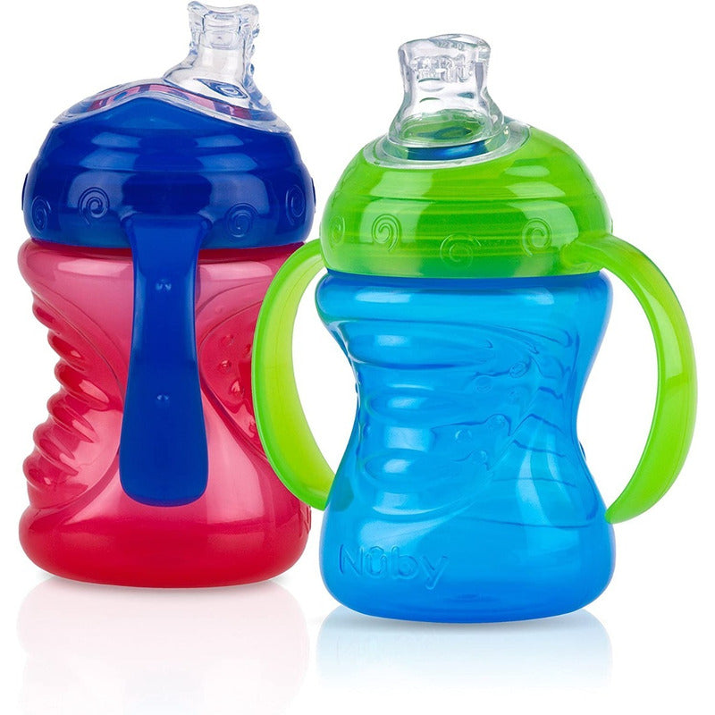 Vaso Entrenador Antiderrame Nuby 8oz 240 Ml Asas Bpa Free X1