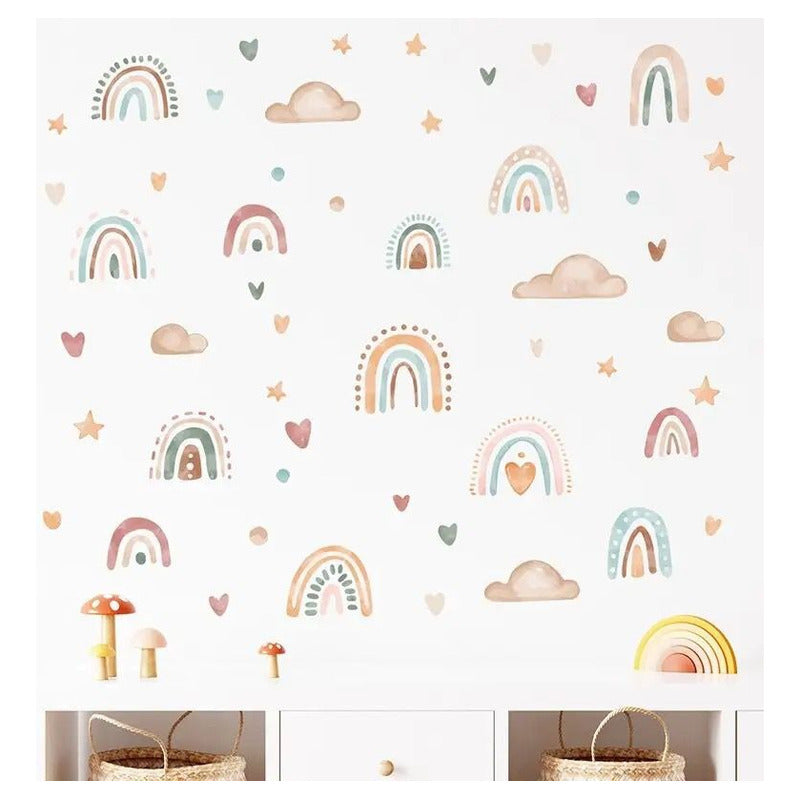 Sticker Vinilos Decorativos Adhesivo Infantil Bebe Arcoiris