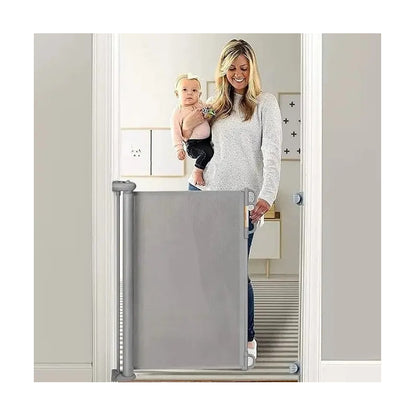 Puerta Retráctil 3 Mts Seguridad Bebe Mascota Extensible Gris 3 Mts