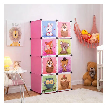 Closet Cajas Organizador Ropa Estante Armario Infantil Niño Rosa