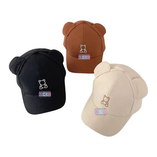Gorra Sombrero De Sol Para Bebes Y Niños Osito Sol Playa