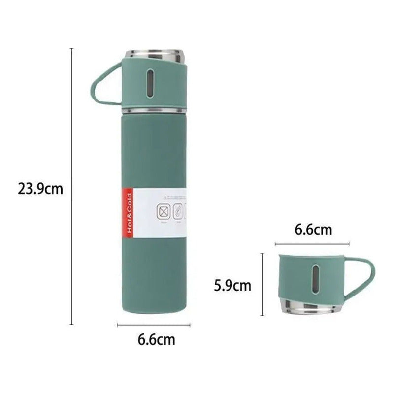Termo De Agua Caliente Fria Cafe Termicos Acampar 3 Tazas
