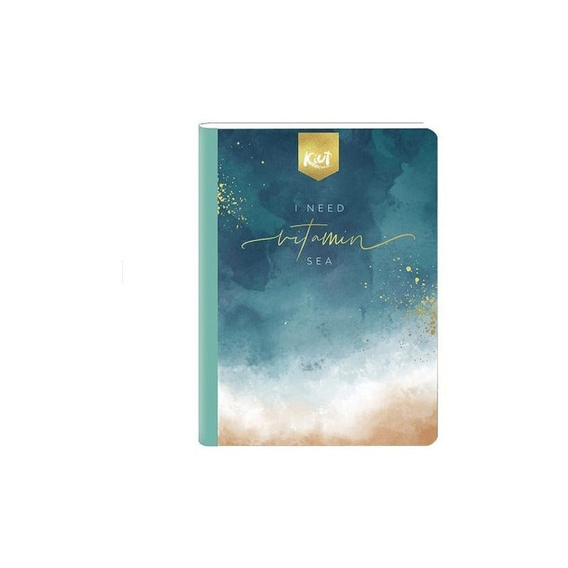 Cuaderno Cosido Kiut Mediano Rayado 100 Hojas + Stickers