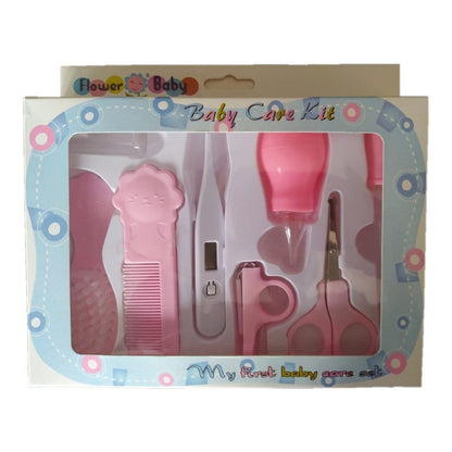 Kit Para Aseo Bebe 8 Pzas Termometro + Cepillo Y Peine