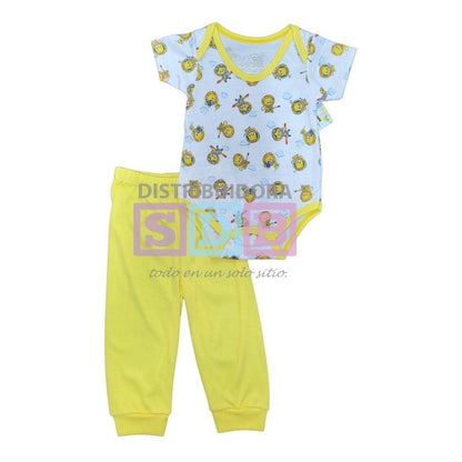 Conjunto Bodys + Pantalón Mameluco Para Bebe Varios Colores