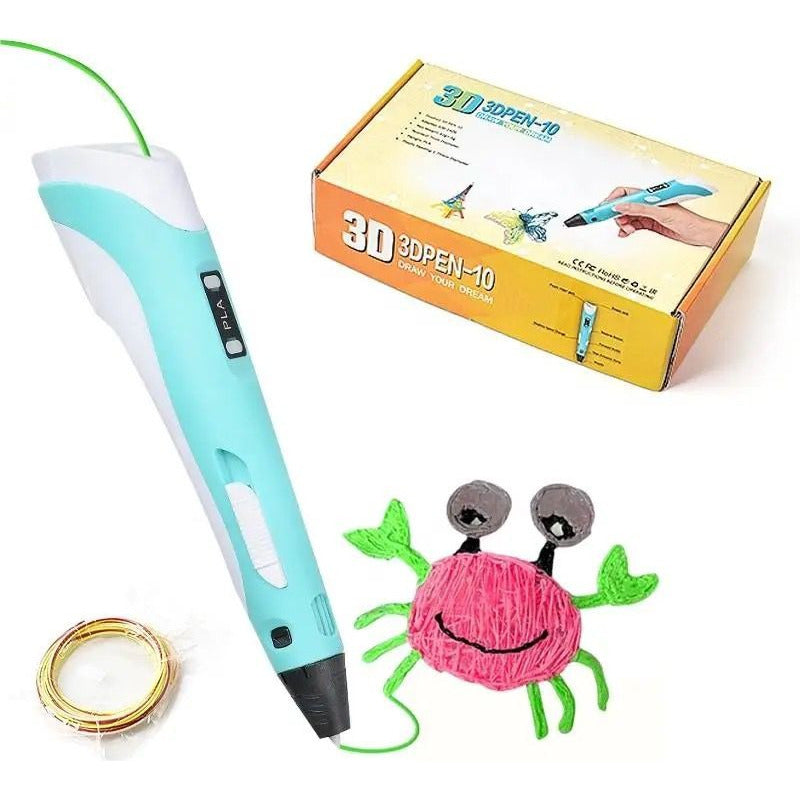 Lápiz 3d Pen Boligrafo Impresión 3d Dibujo + 3 Filamentos
