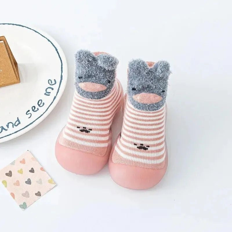 Zapatos Media Suela Silicona Antideslizante Bebes Y Niños