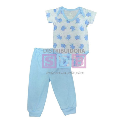 Conjunto Bodys + Pantalón Mameluco Para Bebe Varios Colores