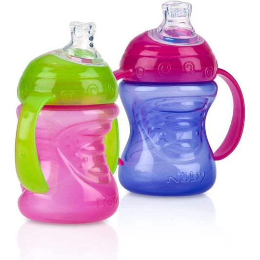 Vaso Entrenador Antiderrame Nuby 8oz 240 Ml Asas Bpa Free X1