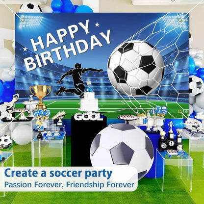 Pancarta Fondo Decoracion Cumpleaños Fiesta Telon Futbol