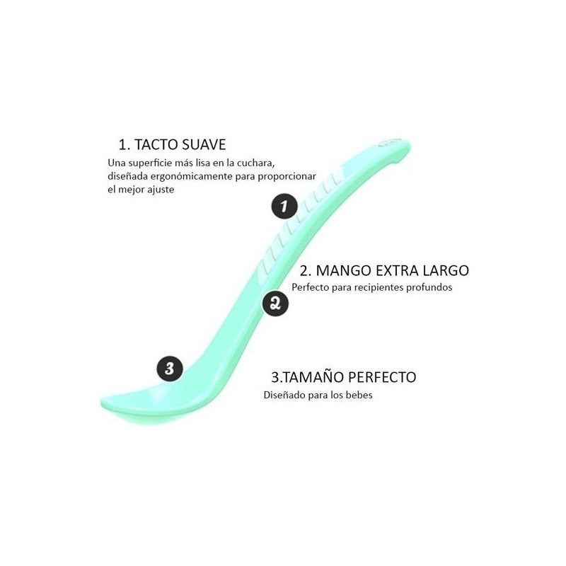Set X3 Cucharas Para Bebe Twistshake Cuchara Rosado