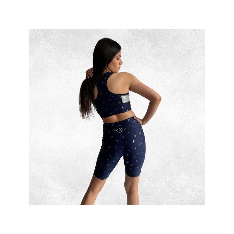 Conjunto Deportivo 2 Piezas Lycra Biker Mujer Varios Colores