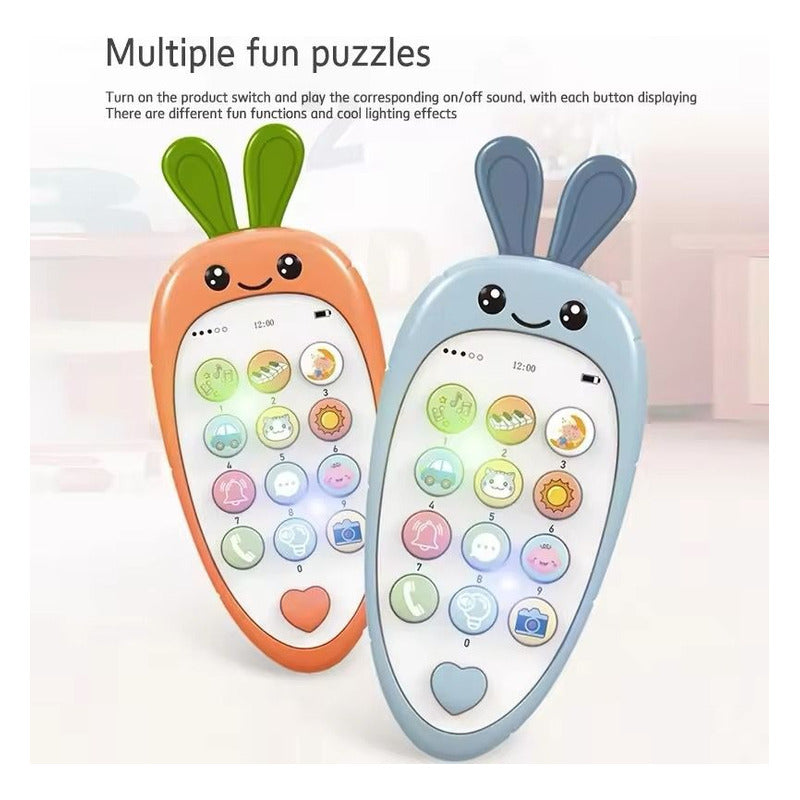 Control Remoto 2 En 1 Para Bebe Musica Luces Sonidos