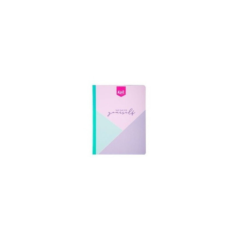 Cuaderno Cosido Kiut Mediano Rayado 100 Hojas + Stickers