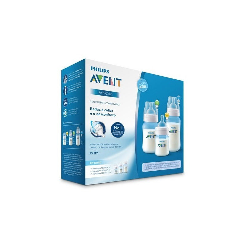 Set Teteros Anticolicos Avent Classic 11oz + 9oz + 4oz